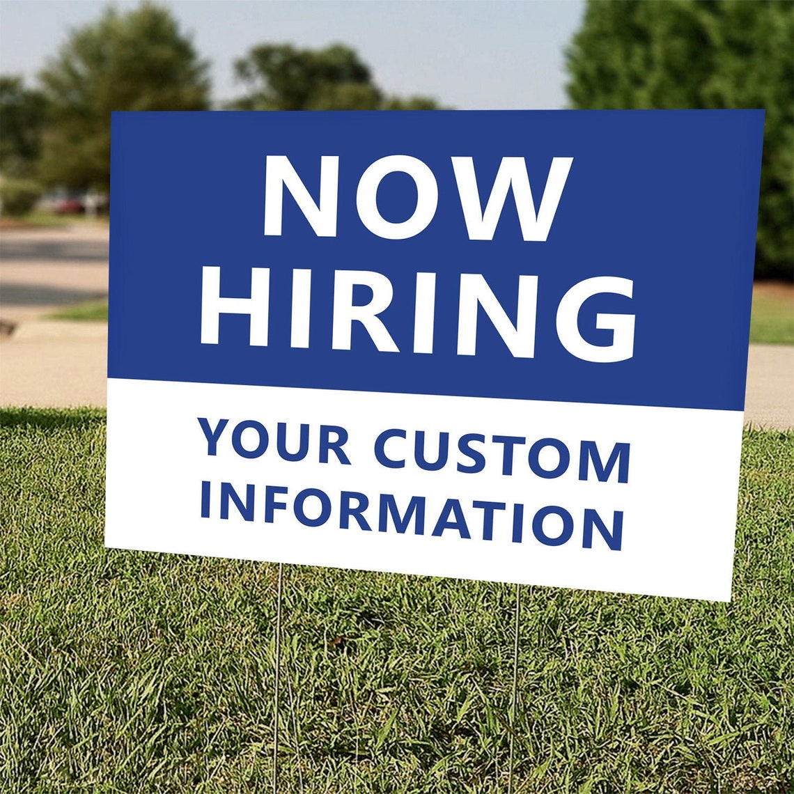 Now Hiring 18x24inch Custom Yard Sign HStakes Included Etsy