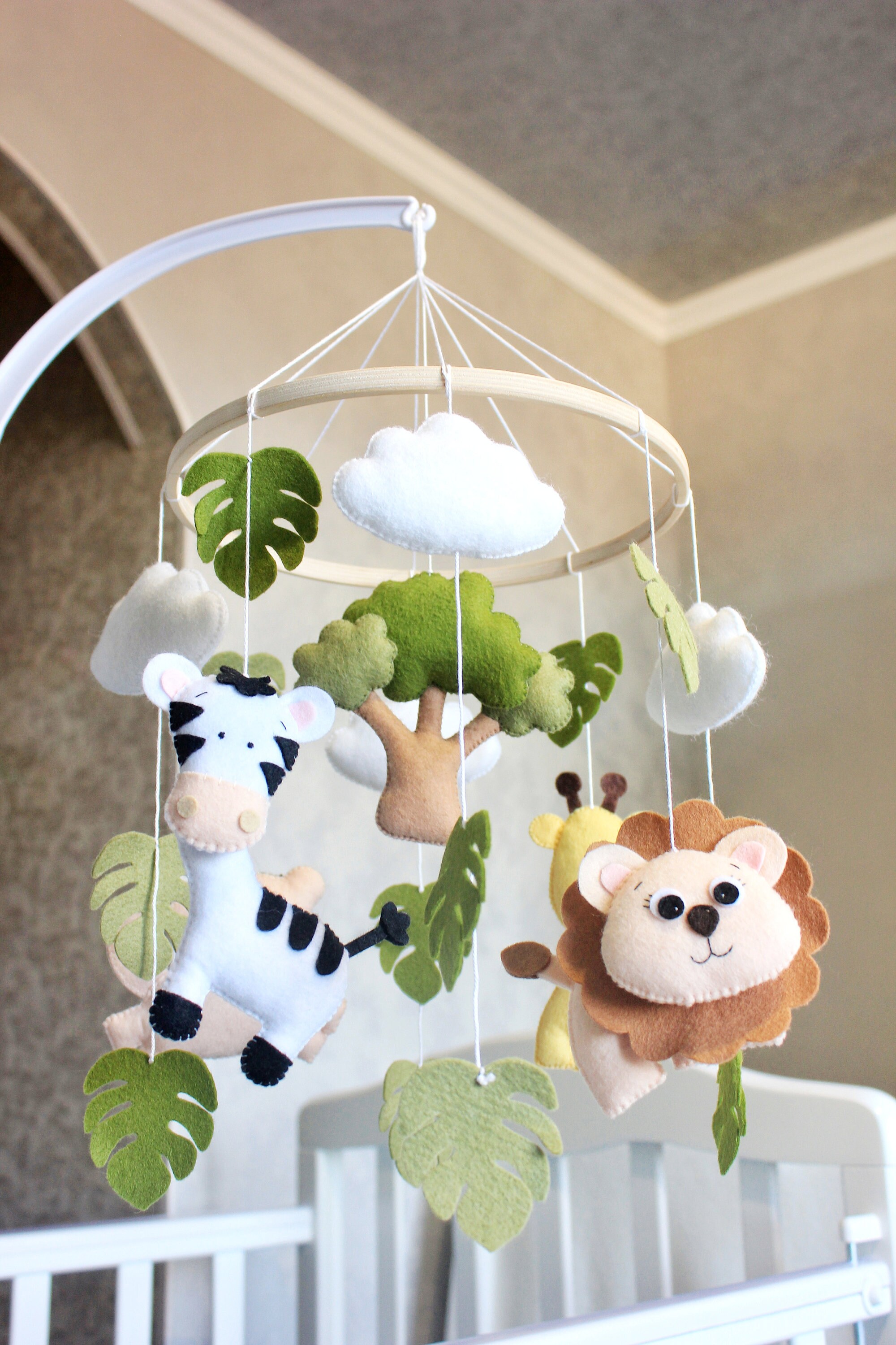 Safari Baby Mobile Crib Mobile Cot Mobile Safari Nursery Etsy