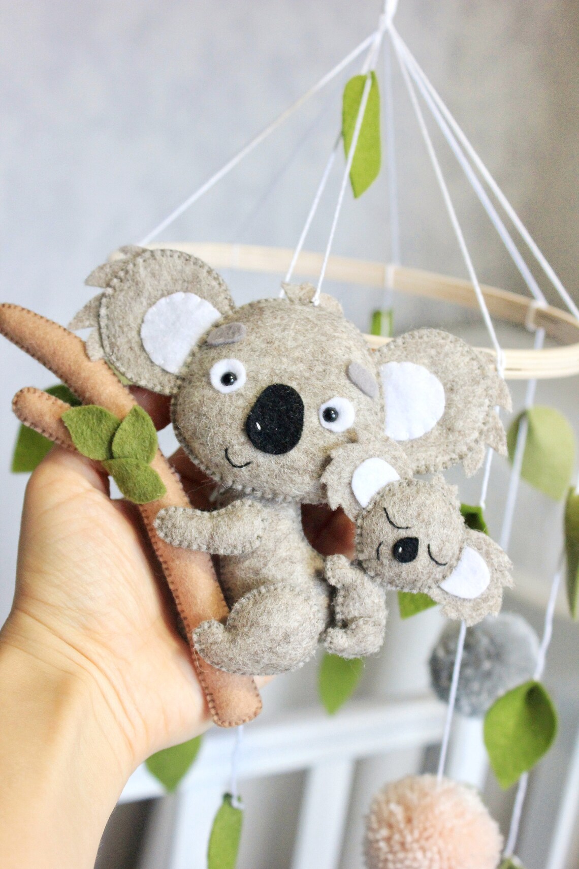 Koala Baby Mobile Koala Modern mobile Boy crib mobile girl Etsy