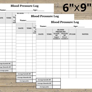 Blood pressure log, blood pressure log book, blood pressure log printable, blood pressure tracker, blood pressure printable, health planner