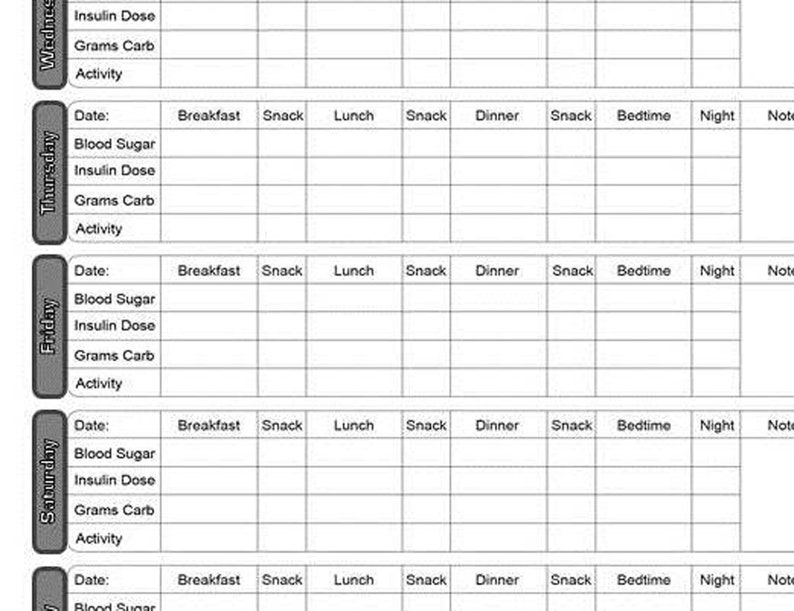 Diabetes Log Book Diabetes Book Diabetes Notes Diabetes Etsy