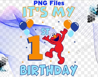 It's My 1 st Birthday Png/ Happy Birthday Png / Birthday Boy Png /Sublimation Files/Png for T-shirt/ Digital Download