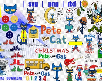 The Cat Svg/ Pete Svg/ File for cricut Svg/ Silhouette Svg/ Cute File