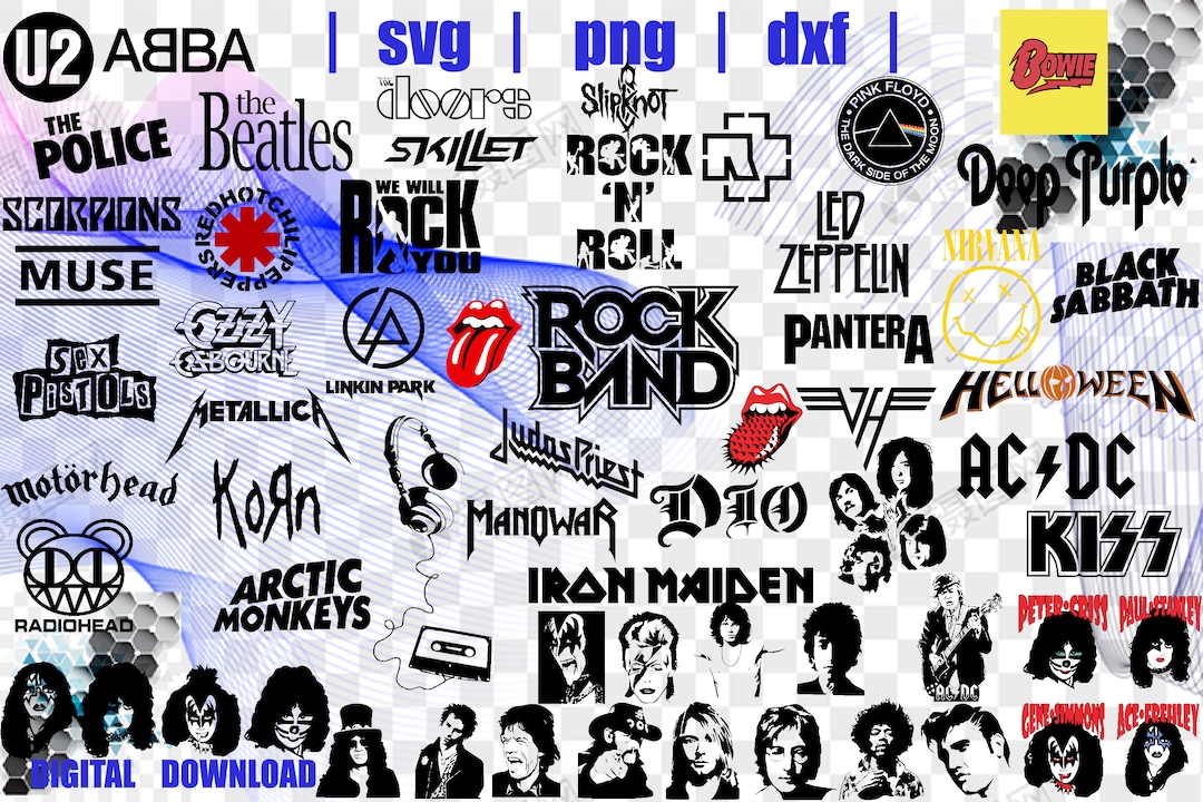 Rock Music Svg/ Music Svg/ Rock Svg/ File for Cricut Svg/ Silhouette ...