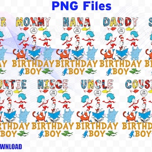 Familie Geburtstagskind Png / Mama des Geburtstagskindes / Papa des Geburtstagskindes / Sublimationsdateien / Png für T-Shirt