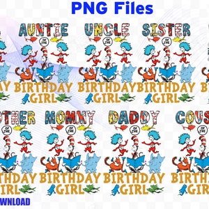 Família Aniversariante Png/Mamãe da Aniversariante/Papai da Aniversariante/Arquivos de Sublimação/Png para Camiseta