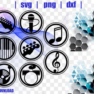 Musical Instruments  Svg/ Drummer Svg/ Piano Svg/ Guitar Svg/ / Music Bands Svg/  Silhouette for Cricut Svg