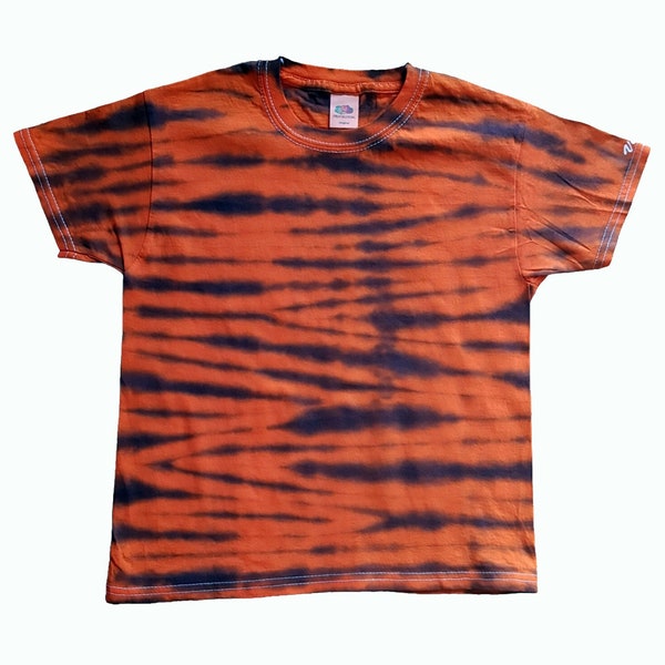 Tiger Streifen Tie Dye Shirt Tiger Print Shirt Jahr des Tiger Tie Dye T-Shirt Geometrisch Tiger Tier Liebhaber Shirt