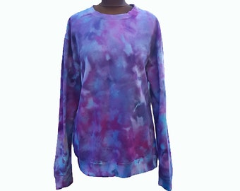 Ice tie dye Galaxy sweatshirt Tie dye sweatshirt Tye dye sweatshirt Boho jumper Customisable colours Adult & children sizes available