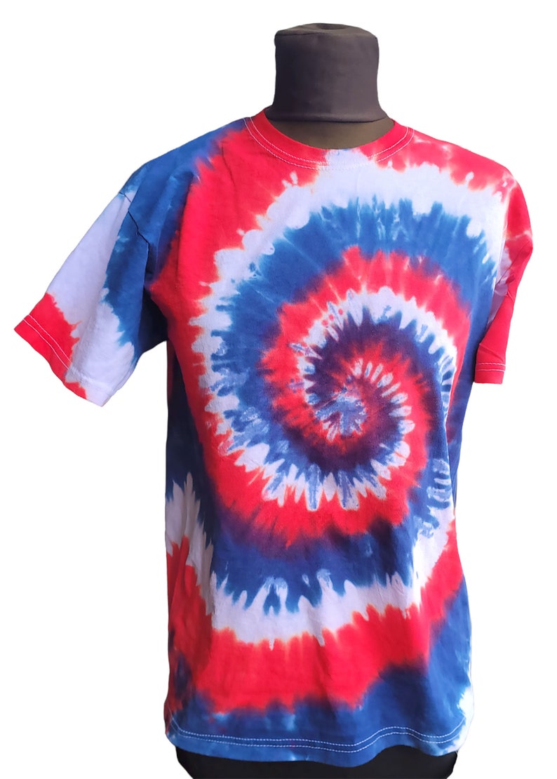 Union Jack T-shirt | Jubilee celebration | Festival clothes | patriot shirt | spiral tie dye | 100% cotton | short sleeve 