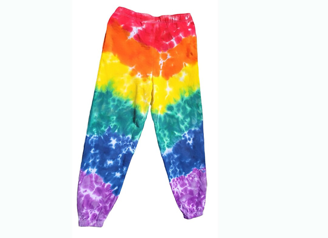 Gay Pride Rainbow Tie Dye Pants Rainbow Joggers Tie Dye Sweatpants ...