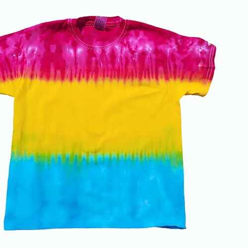 Pansexual Pride Tie dye shirt Gay Pride tshirt Available in adult & children sizes Customisable Gay Pride flag colours