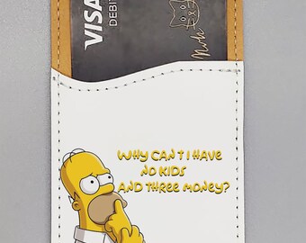 Geld Simpson Homer Reisepasshülle für Kreditkarten Dokumententasche für Pässe Tickets Tickets Bordkarten