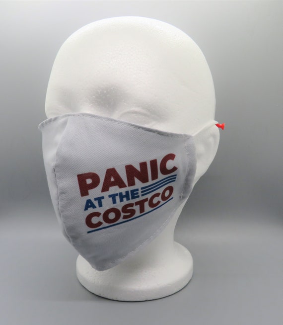 Panic at the Costco Face Mask Cotton Ready to Ship Etsy