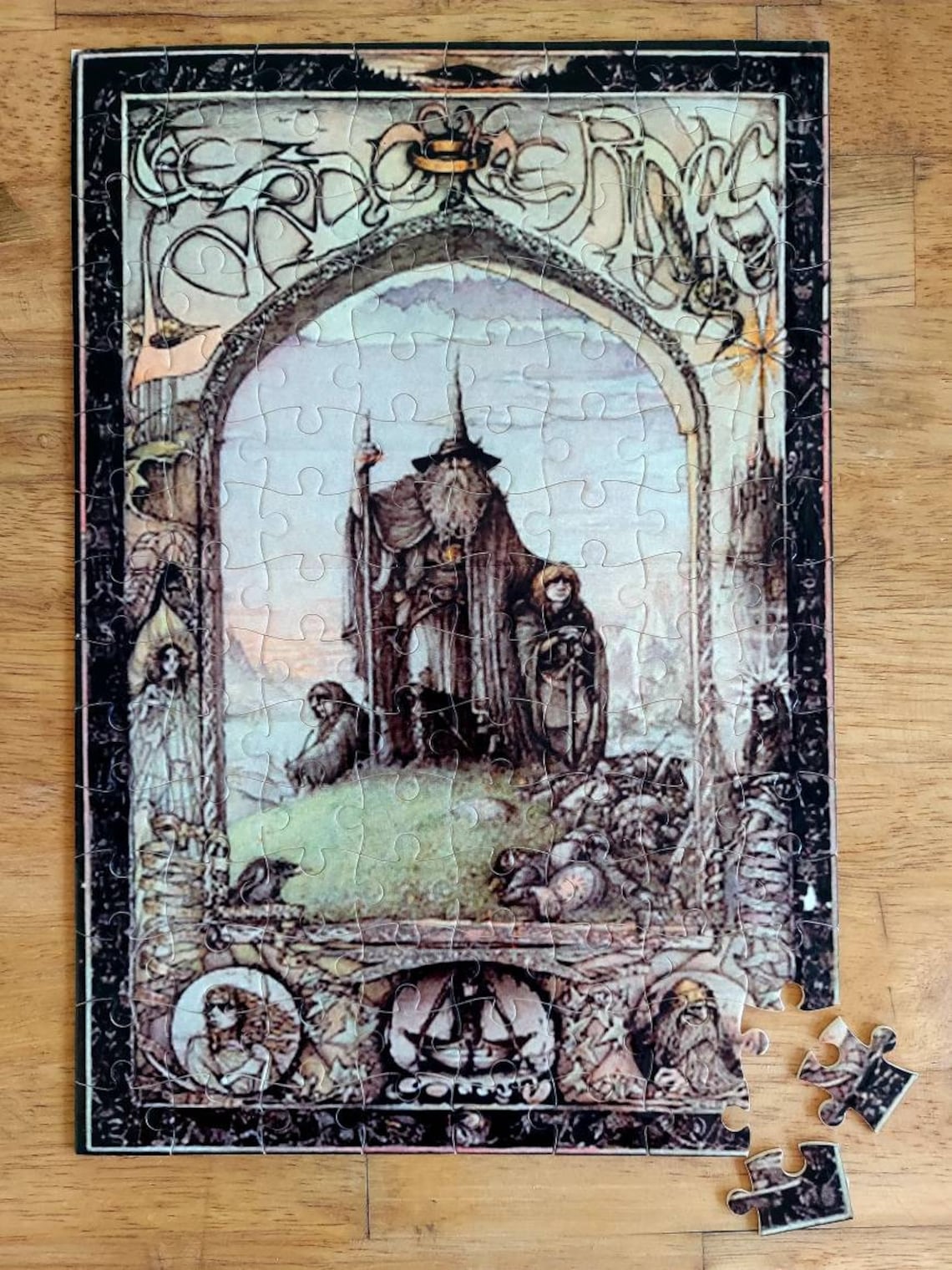 Lord of the Rings Movie Poster 120 Piece Jigsaw Puzzle Etsy