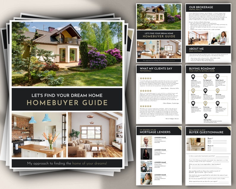 Luxury Real Estate Home Buying Guide Real Estate Marketing Etsy