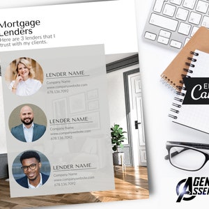 My Preferred Mortgage Lenders, Trusted Mortgage Lenders, Editable Real Estate Template, Real Estate Client, E1 | INSTANT CANVA DOWNLOAD