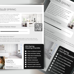 Real Estate Newsletter Template, April Newsletter, Email Marketing For Realtors, Real Estate Farming Mailer | INSTANT CANVA DOWNLOAD