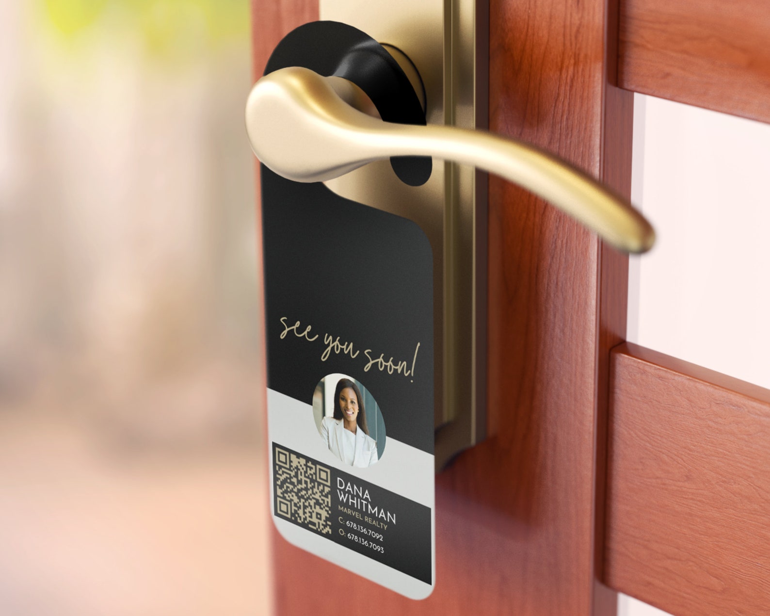 Open House Door Hanger Realtor Door Hanger Template Open Etsy