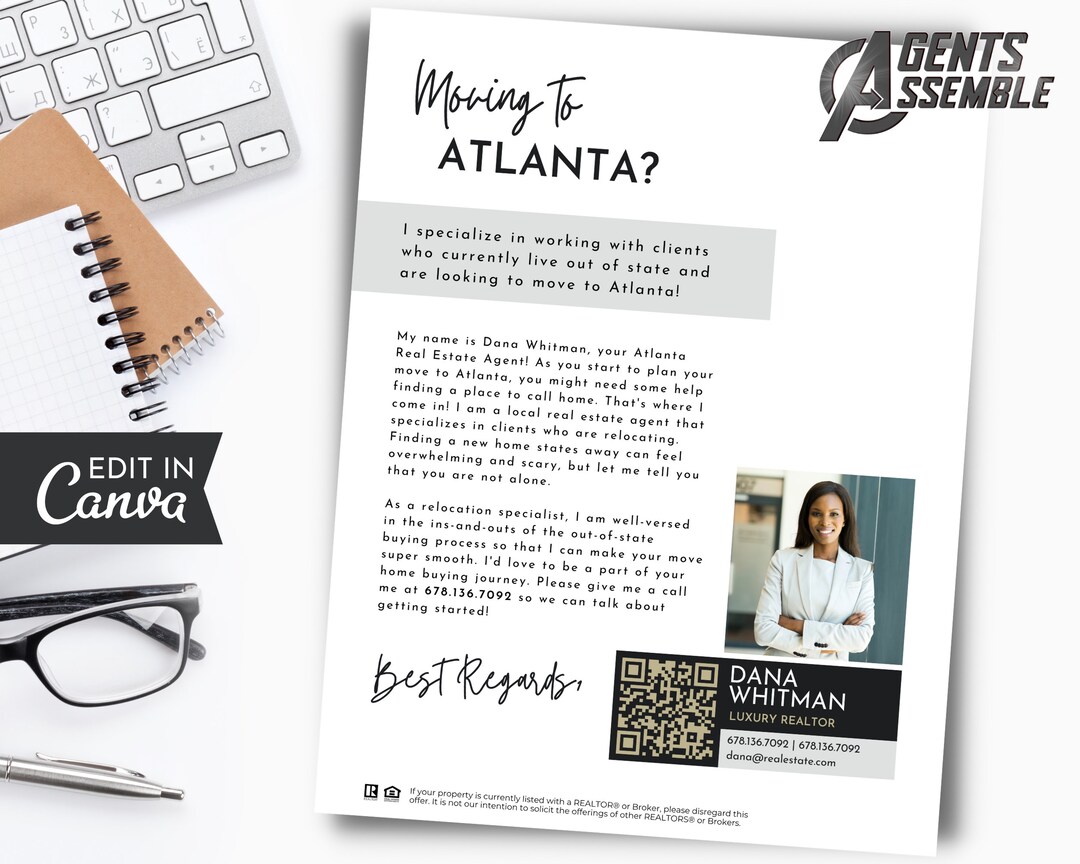 Real Estate Prospecting Letter: Out-of-state Buyer Template (canva