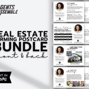 Grundbesitz-Landwirtschafts-Postkarten-Bundle, Grundbesitz-Postkartenvorlage, Realtor Marketing, bearbeitbare Vorlage, D2 | SOFORTIGER CANVA-DOWNLOAD