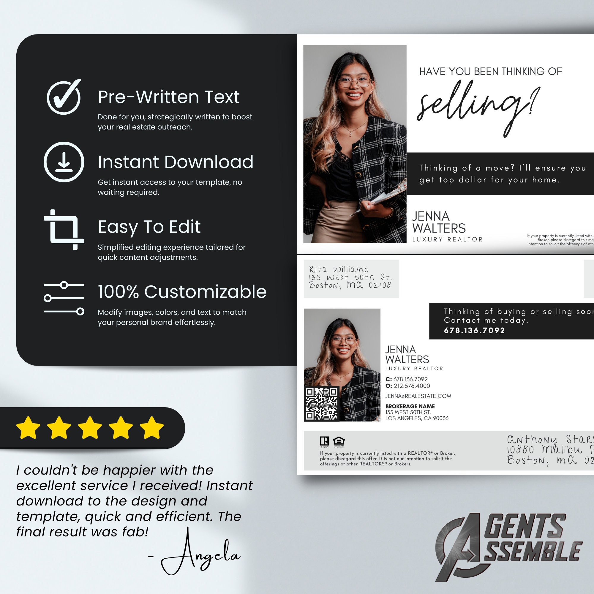 REAL ESTATE POSTCARD for Farming & Generating Leads