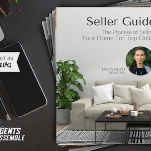 Realtor Listing Presentation Template, Real Estate Home Seller Guide, Real Estate Marketing, Editable Template v7 | Instant Canva Download