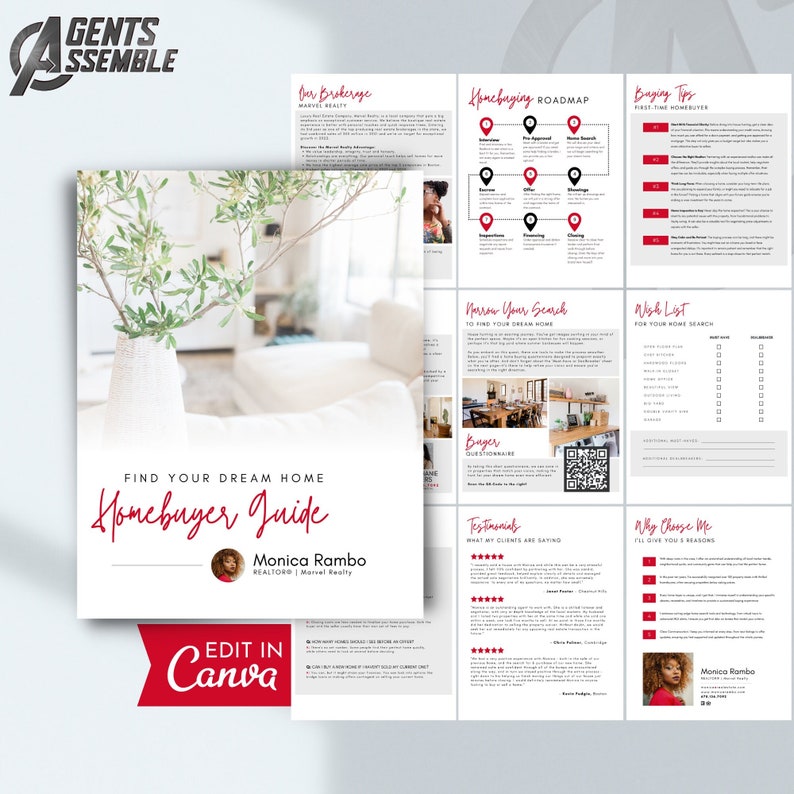 Real Estate Agent Guide Bundle Home Buyer & Seller Guides Editable ...