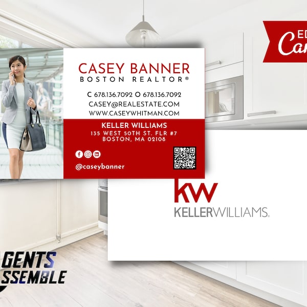 Keller Williams Business Cards Etsy
