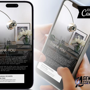 Nieuwe huiseigenaar Congrats tekst, onroerend goed sjabloon, onroerend goed marketing, klant dank u tekst, aanpasbaar, D3 | DIRECT CANVA-DOWNLOAD