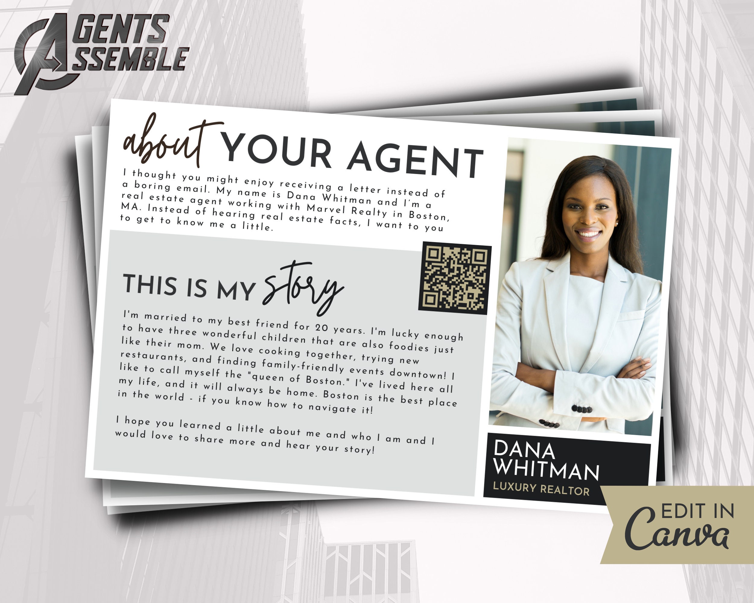 Meet Your Agent Postcard Real Estate Postcard Realtor Etsy