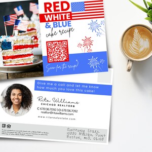 real estate 4th of july postcards