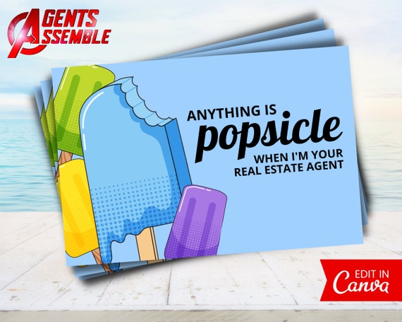 Real Estate Summer Postcard Real Estate Postcard Template - Etsy