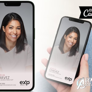Cartão de visita textável, cartão de visita imobiliário, cartão de visita para corretor de imóveis, agente imobiliário, modelo editável, A2 | DOWNLOAD INSTANTÂNEO DO CANVA