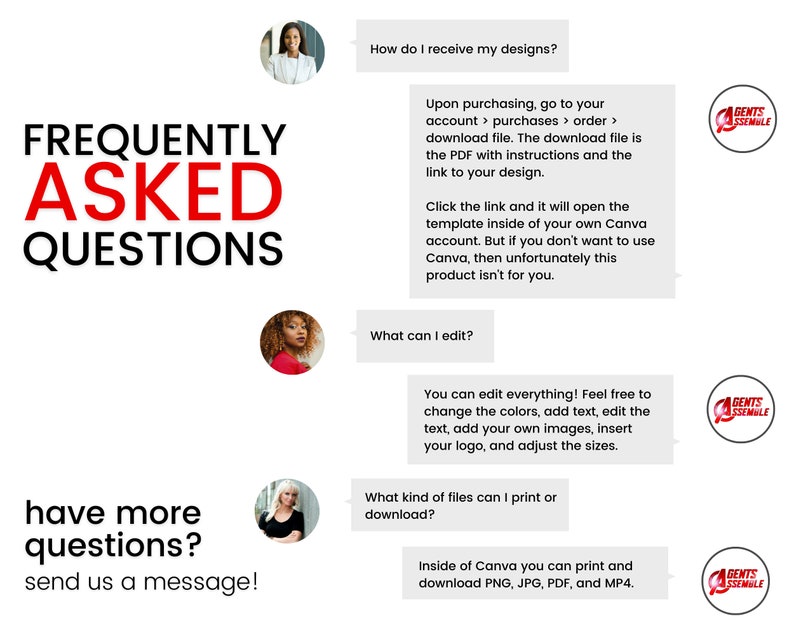 Textable Review Request From Client Real Estate Agent Etsy