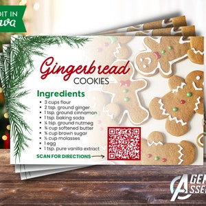 December Real Estate Recipe Postcard, Christmas Real Estate Marketing, Real Estate Marketing, Editable Postcard | INSTANT CANVA DOWNLOAD
