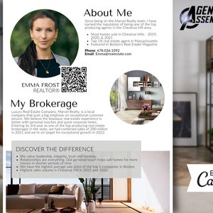 New Real Estate Agent Flyer, About Your Realtor, Real Estate Marketing Template, Agent Introduction Letter v7 | INSTANT CANVA DOWNLOAD