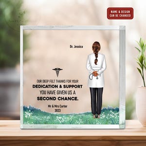Personalized Deep Felt Thank You For Doctor Acrylic Plaque, Custom Doctor Gift For Men, Doctor Retirement Plaque, Doctor Graduation Gift