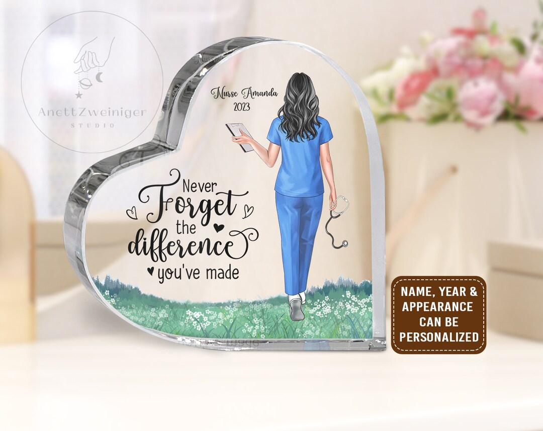 Personalized Thank You Gift for Nurse Acrylic Plaque, Custom Nurse Gift