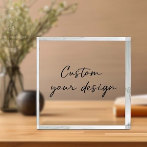 FREE DRAWING FILE | Custom Square Acrylic Plaque, Custom Square Shape Acrylic Sign, Party Decor, Personalized Gifts, Custom Square Plaque