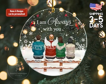 Personalizzato insieme dall'ornamento dell'anniversario, ornamenti natalizi per coppia 2024, regalo di anniversario personalizzato, ornamento natalizio per la famiglia personalizzato