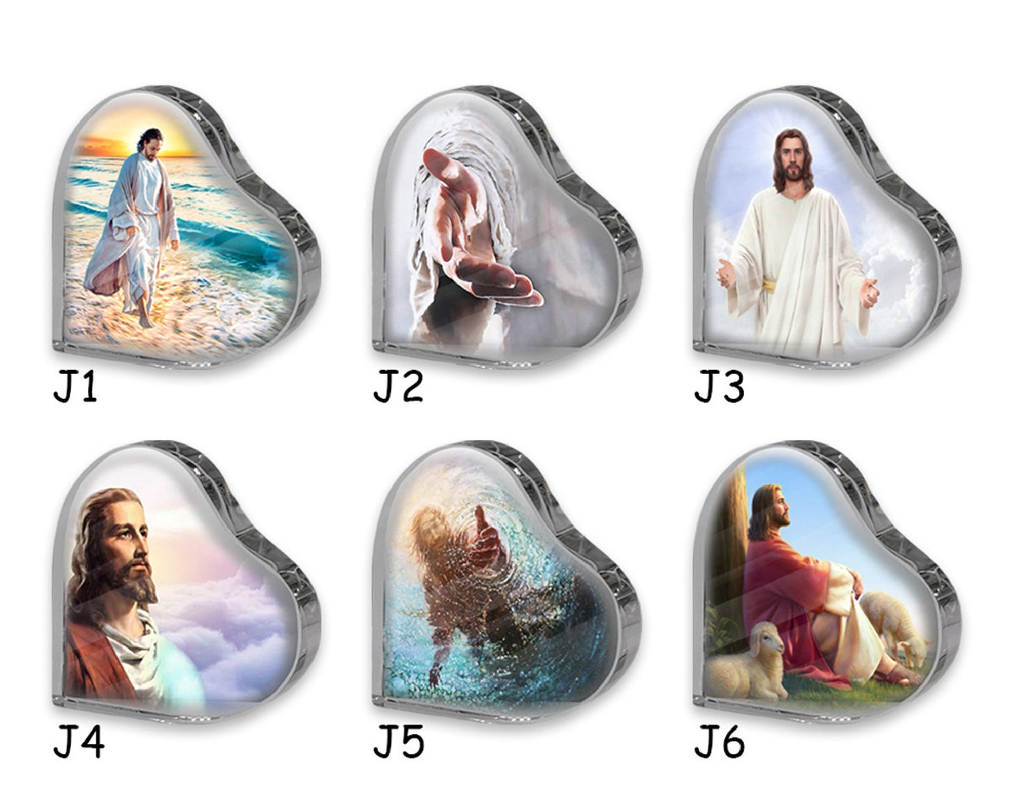 God Heart Crystal, Jesus, Christian, Gifts for christian