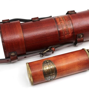Replica of Vintage Pirate Brass Antiquelook Telescope\Spyglass\Collapsible Monocular Decorative Telescope Glass Optics working sailor gift..