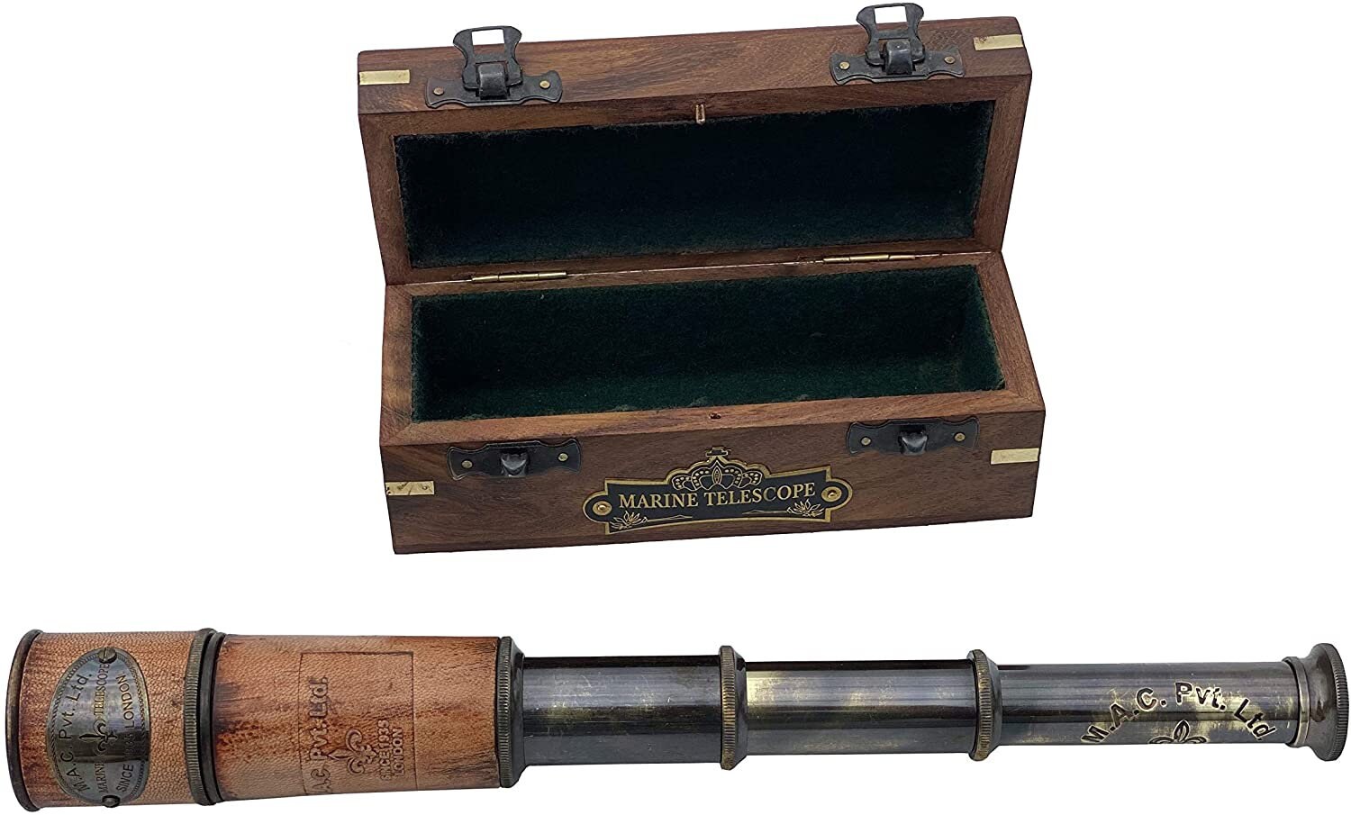 Handheld Brass Telescope Maritime Sailors Masterpiece With Etsy