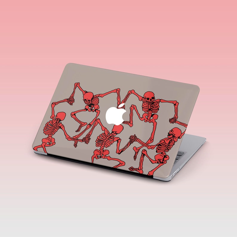 Skull Macbook Case Art Paint Macbook Pro 13 2020 Dance Skeleton Macbook Air 13 Macbook Pro 15 Pro 16 inch Macbook Retina 13 15 Mac 12 Air 11