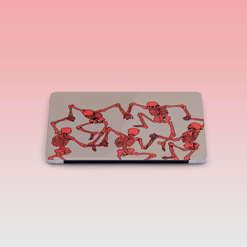 Skull Macbook Case Art Paint Macbook Pro 13 2020 Dance Skeleton Macbook Air 13 Macbook Pro 15 Pro 16 inch Macbook Retina 13 15 Mac 12 Air 11