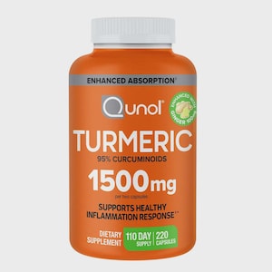 Qunol Turmeric 1,500 mg. 220 Capsules EXP 02/27