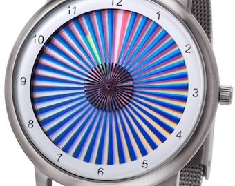 Avantgardia sheer - Unisex artist wristwatch without hands, with stainless steel case, 5 bar water resistant
