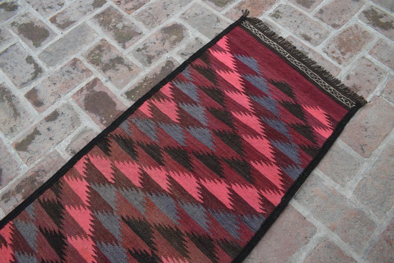 2 x 11.3 feet Handmade 100/% Wool Kilim Rug Elegant Vintage Afghan Tribal Kilim Runner Boho Home Decor Hallway Rug WholeSale Price