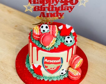Arsenal Cake Topper Etsy